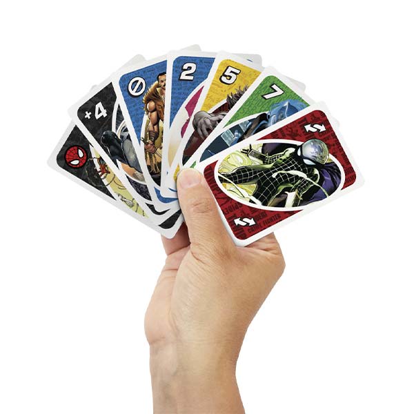 Juego de cartas Uno spiderman