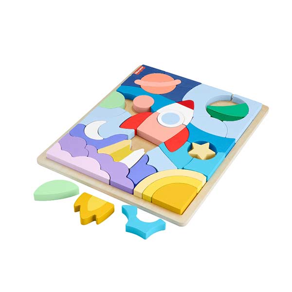 Fisher-Price Rompecabezas del espacio de madera