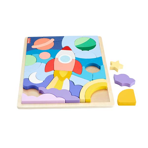 Fisher-Price Rompecabezas del espacio de madera