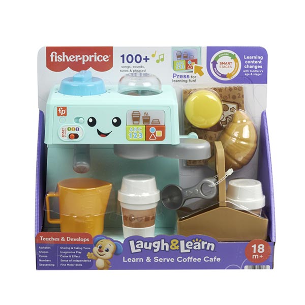 Fisher-Price Mi primera máquina de café ríe y aprende