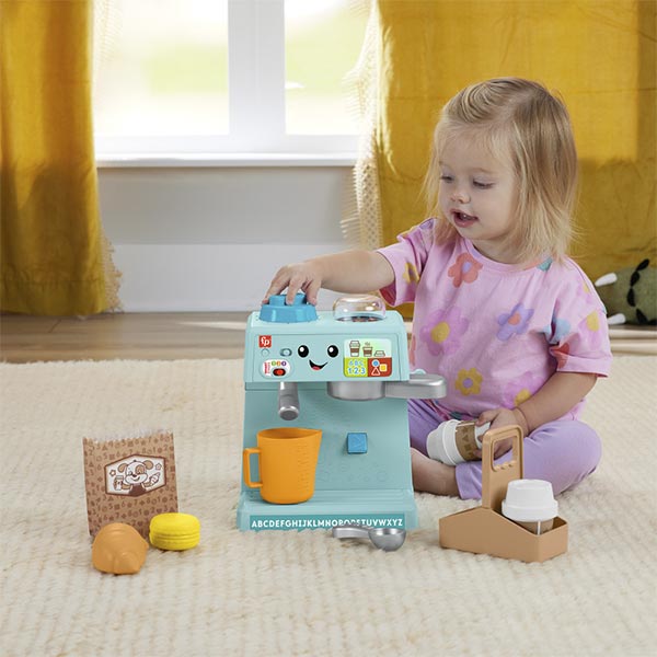 Fisher-Price Mi primera máquina de café ríe y aprende