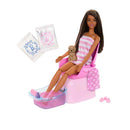 Barbie set de juego manicure y pedicure con muñeca