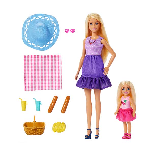 Barbie set de juego picnic con Chelsea