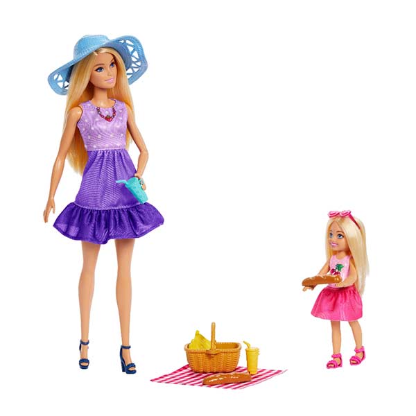 Barbie set de juego picnic con Chelsea