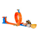 Hot Wheels Monster Trucks pista competencia de big foot giros