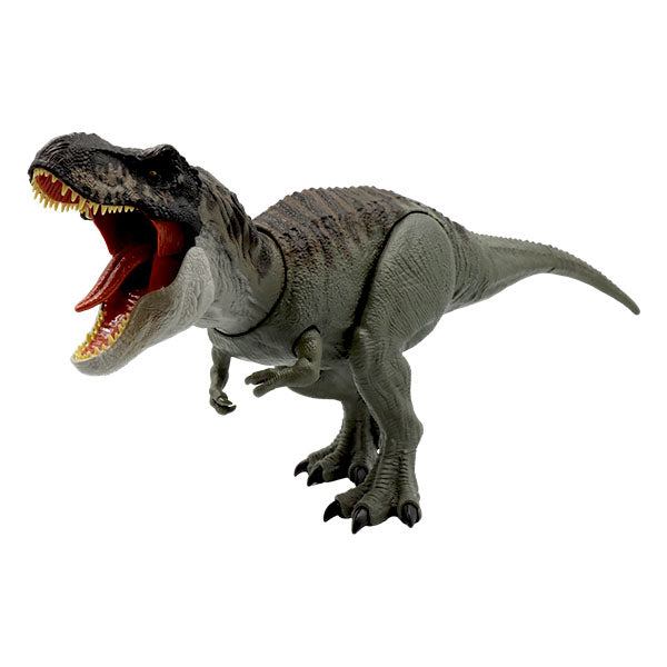 Jurassic World dinosaurio Rebirth T-Rex mordida destructora