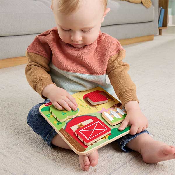 Fisher-Price tablero animalitos de madera