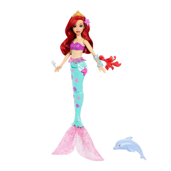 Set de juego Ariel con delfín y Sebastián Disney Princesa
