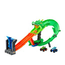 Hot Wheels Pista tiburones vs dinosaurios destrucción