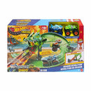 Hot Wheels Pista tiburones vs dinosaurios destrucción