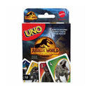 UNO juego de cartas Jurassic World Rebirth