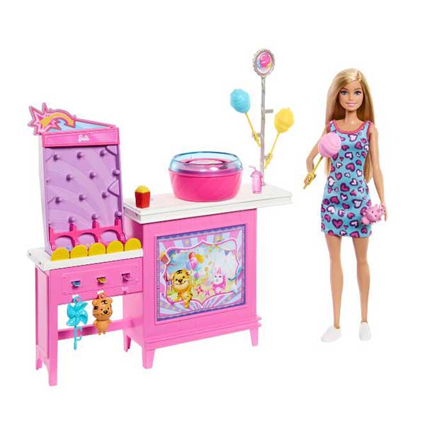 Barbie Los Misterios set estación algodón de azúcar