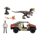 Jurassic World Rebirth vehículo con dinosaurio de la Película