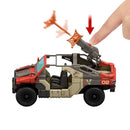 Jurassic World Rebirth vehículo con dinosaurio de la Película