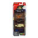Matchbox Jurassic World Auto Básico Paquete de 5