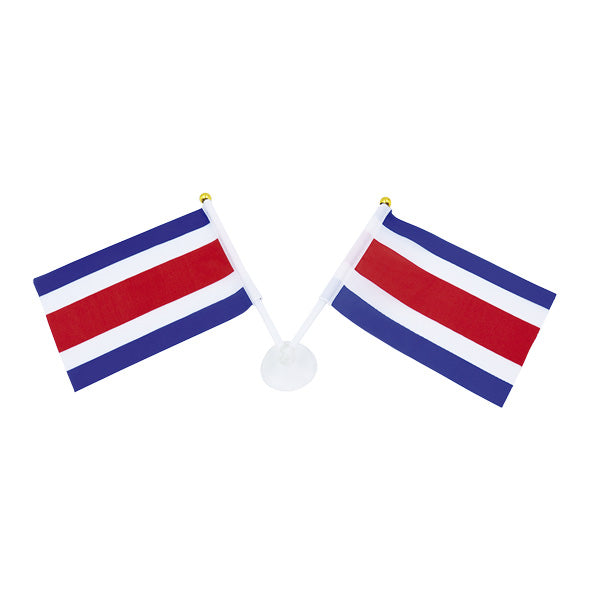 Bandera con ventosa Costa Rica 6x9cm.