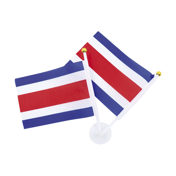 Bandera con ventosa Costa Rica 6x9cm.