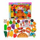 Set de alimentos plásticos de juguete 60 piezas