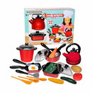 Set de cocina plástico de juguete 22 piezas
