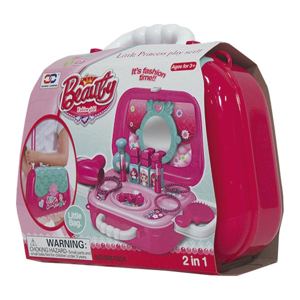 Playset de maleta coqueta para niñ.