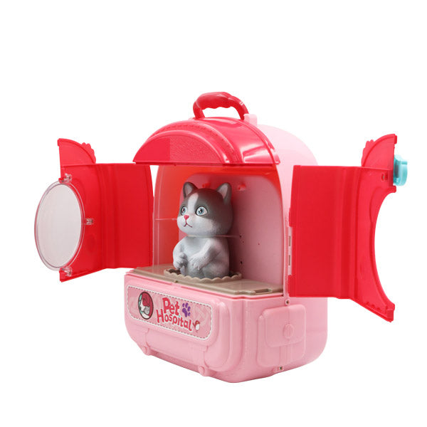 Playset mochila 2en1 de veterinaria