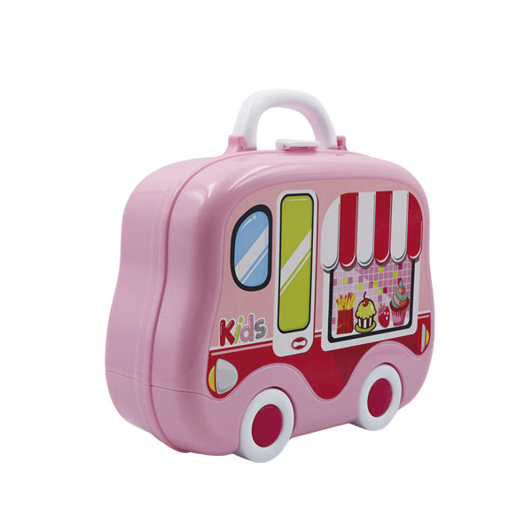 Playset maleta cocina rosada