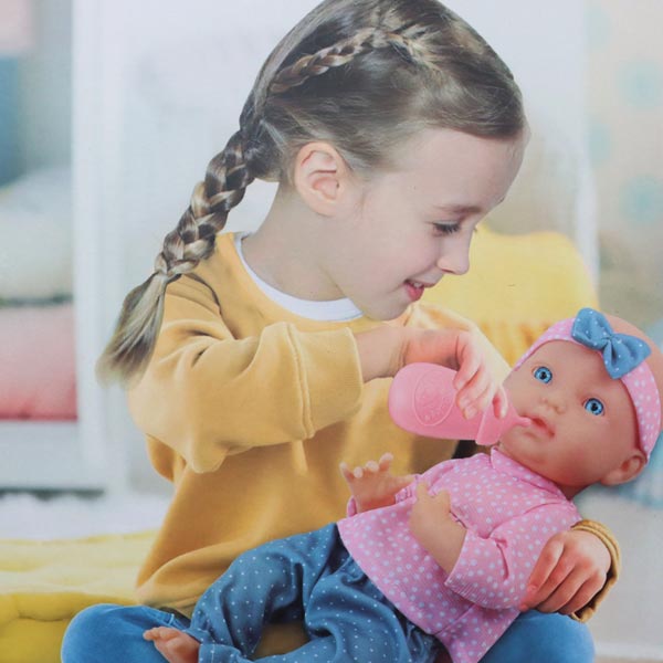 Muñeca 14" bebé alimentación