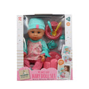 Muñeca 12" bebé set de alimentación