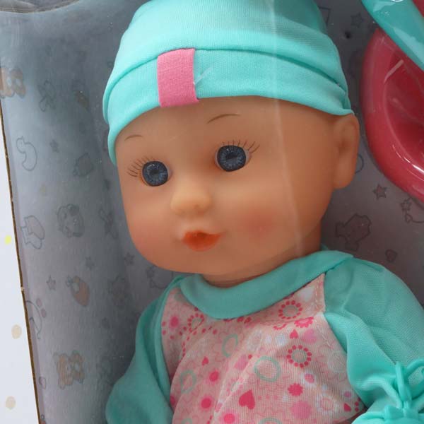 Muñeca 12" bebé set de alimentación