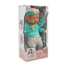 Muñeca 13" bebé con pijama celeste