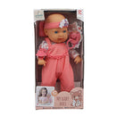 Muñeca 13" bebé traje rosado