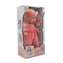 Muñeca 13" bebé traje rosado