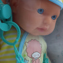 Muñeca 13" bebé con pijama amarilla