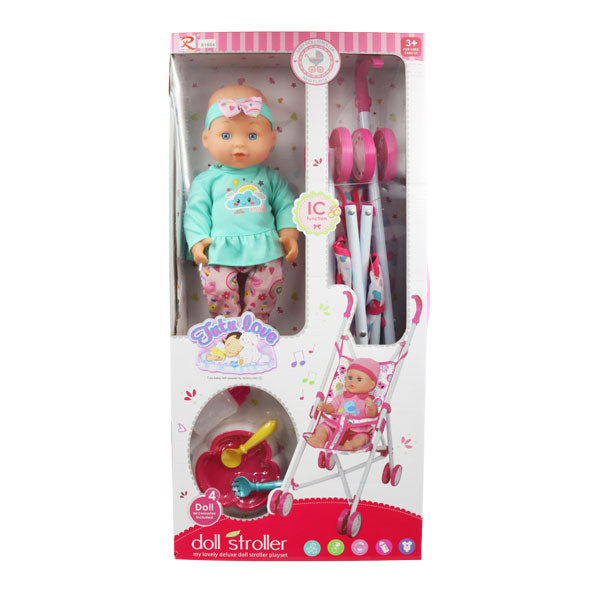 Muñeca bebé con coche Tutu Love