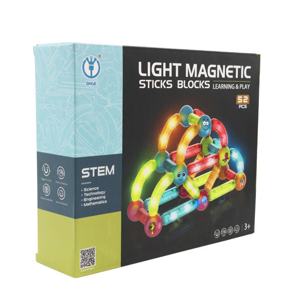 Bloques magnéticos ligeros 62 piezas