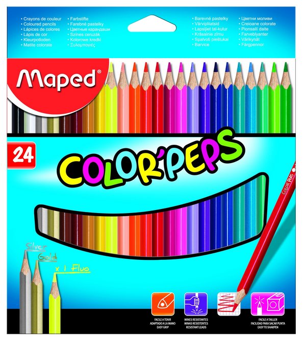 Lápices Color Peps caja 24 colores