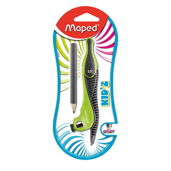 Compás plástico con lápiz Maped.