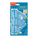 Juego De Geometría Flex 4 piezas 15 centímetros.