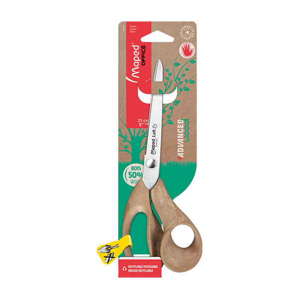 Tijera para zurdos advance wood 21 centímetros Maped