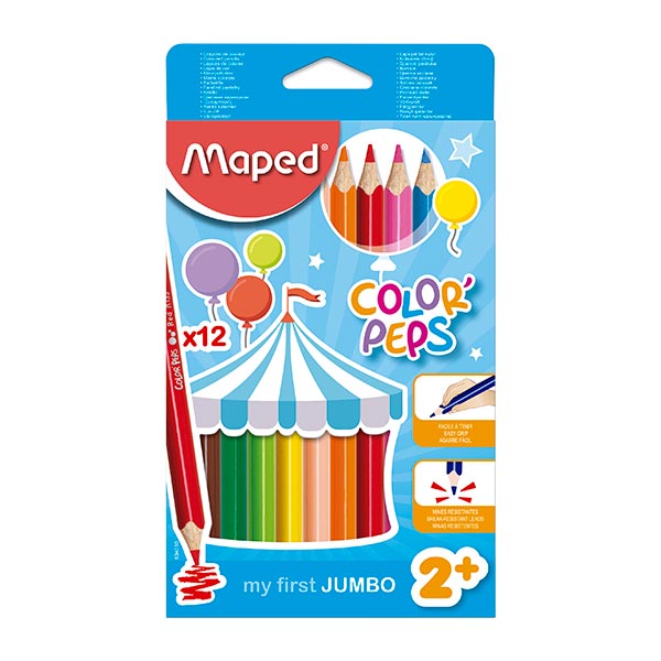 Lápiz Color Jumbo 12 undades.