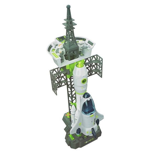 Set de naves espaciales con figuras de astronautas