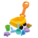 Set de juguetes para arena en carretilla.