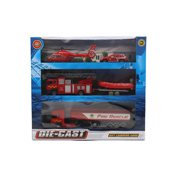Set de 3 vehículos de rescate