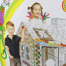 Casita de cartón para pintar