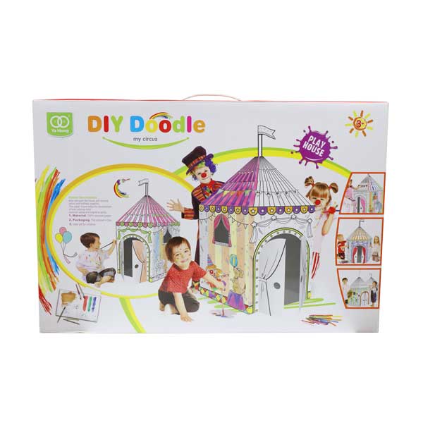 Casita de cartón para pintar