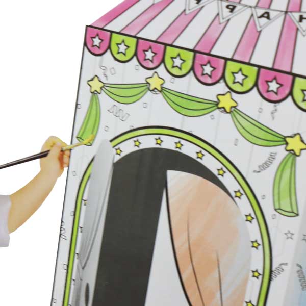 Casita de cartón para pintar