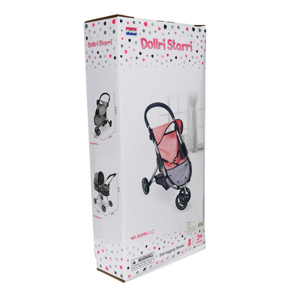 Coche para muñeca 3 ruedas