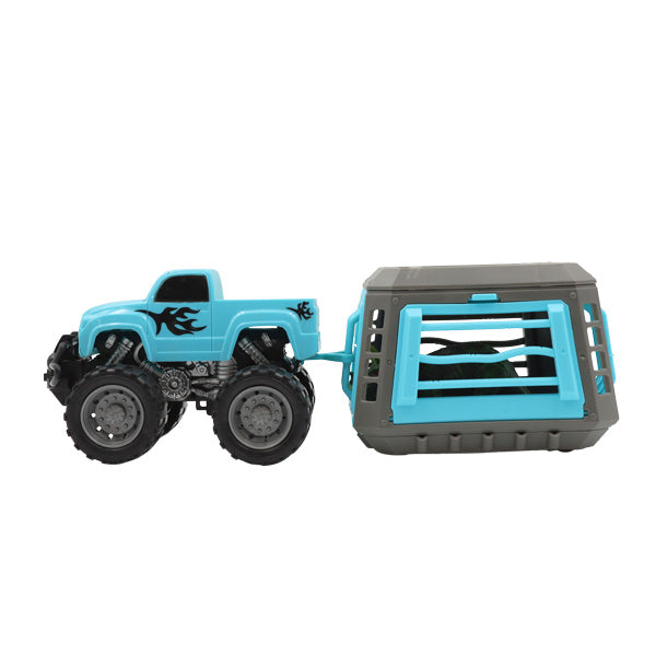 Vehículo con transportador de dinosaurio