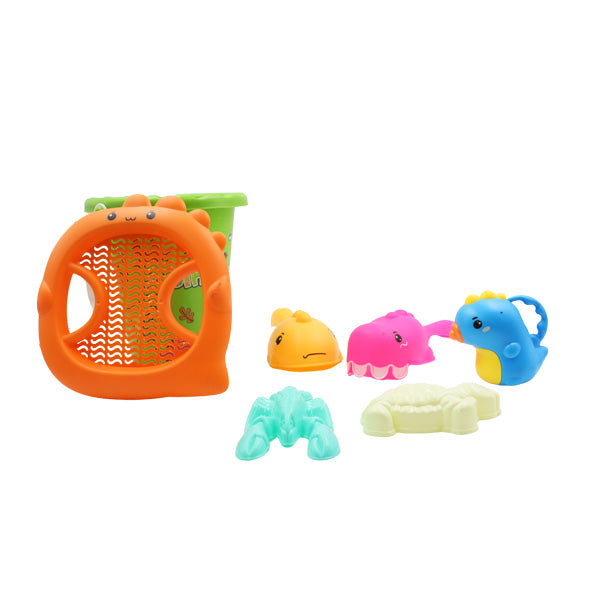 Set para arena cubeta de dino 6 piezas