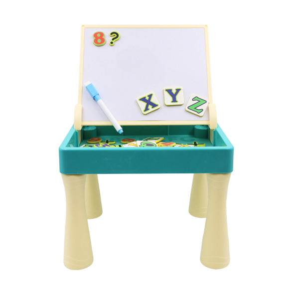 Mesa de aprendizaje con bloques 2en1